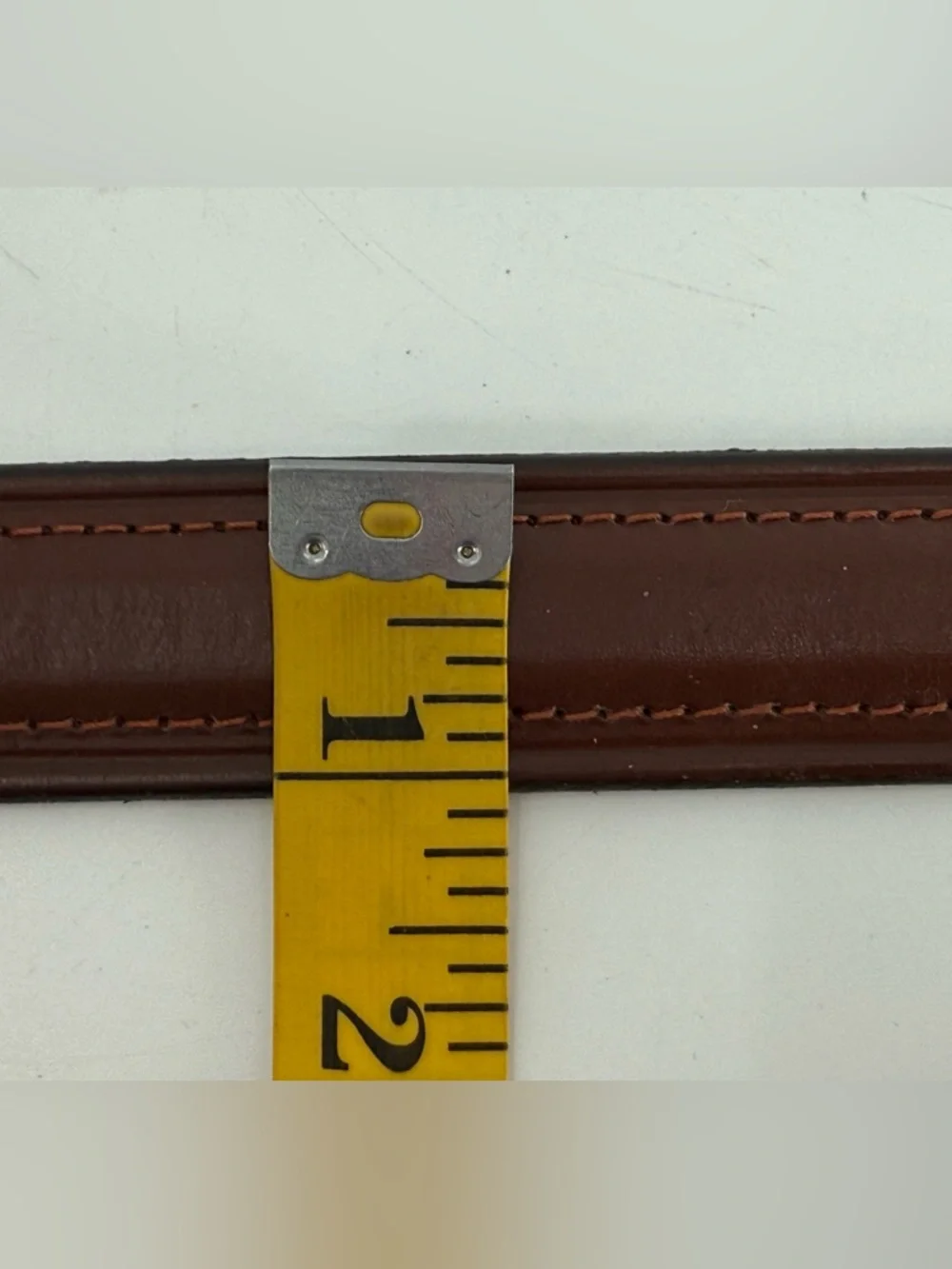 Chaps Vintage Brown Leather Belt 36‎